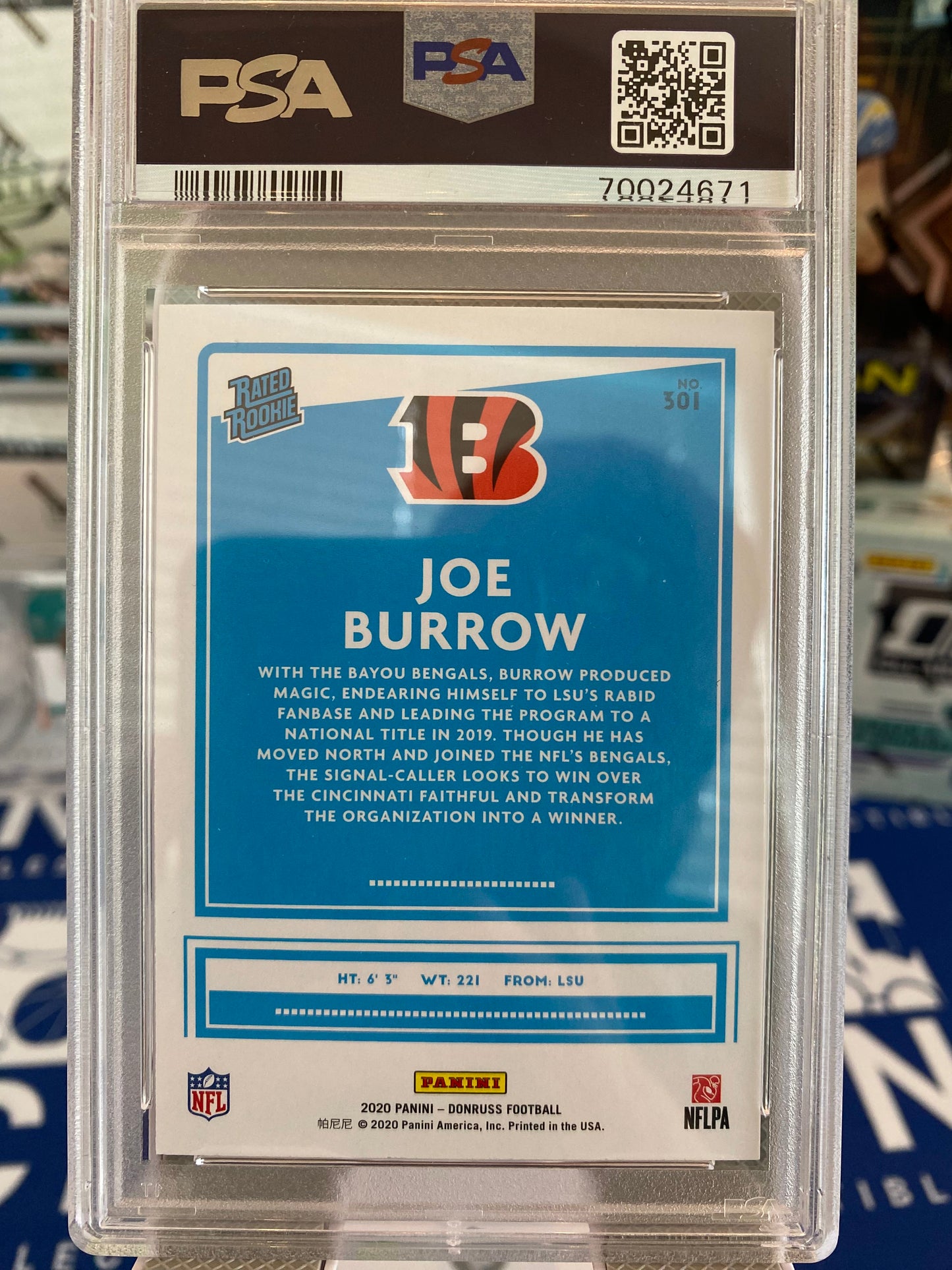 Joe Burrow Single Card